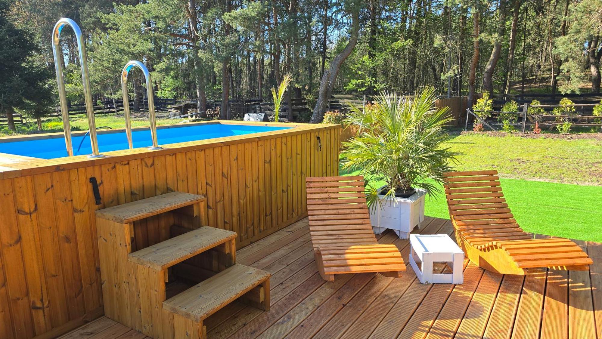 Miedzierza Vip Village Las Woda Rower - Podgrzewany Basen, Balia, Sauna מראה חיצוני תמונה